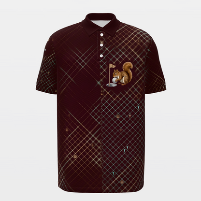 Cup Thief Mark Golf Polo Shirt – Front product view