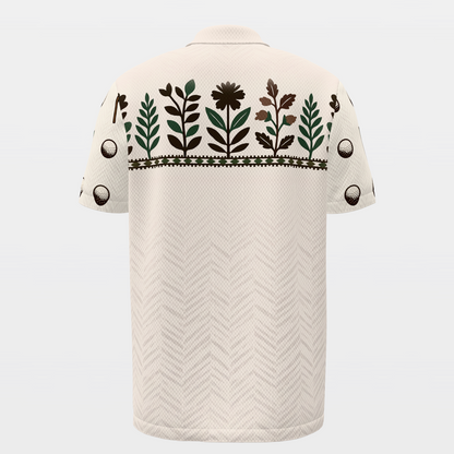 Green-Side Getaway Golf Polo Shirt – Back product view