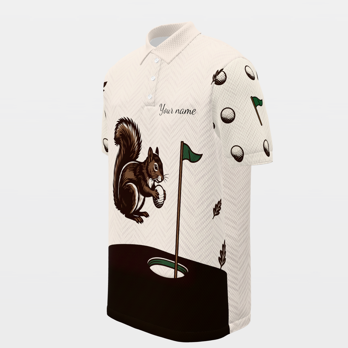 Green-Side Getaway Golf Polo Shirt – Front Left product view