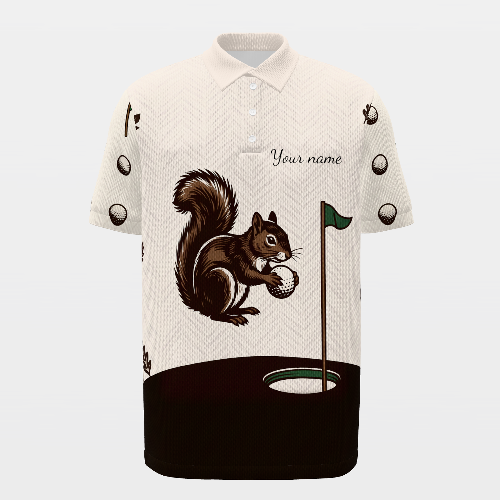 Green-Side Getaway Golf Polo Shirt – Front product view
