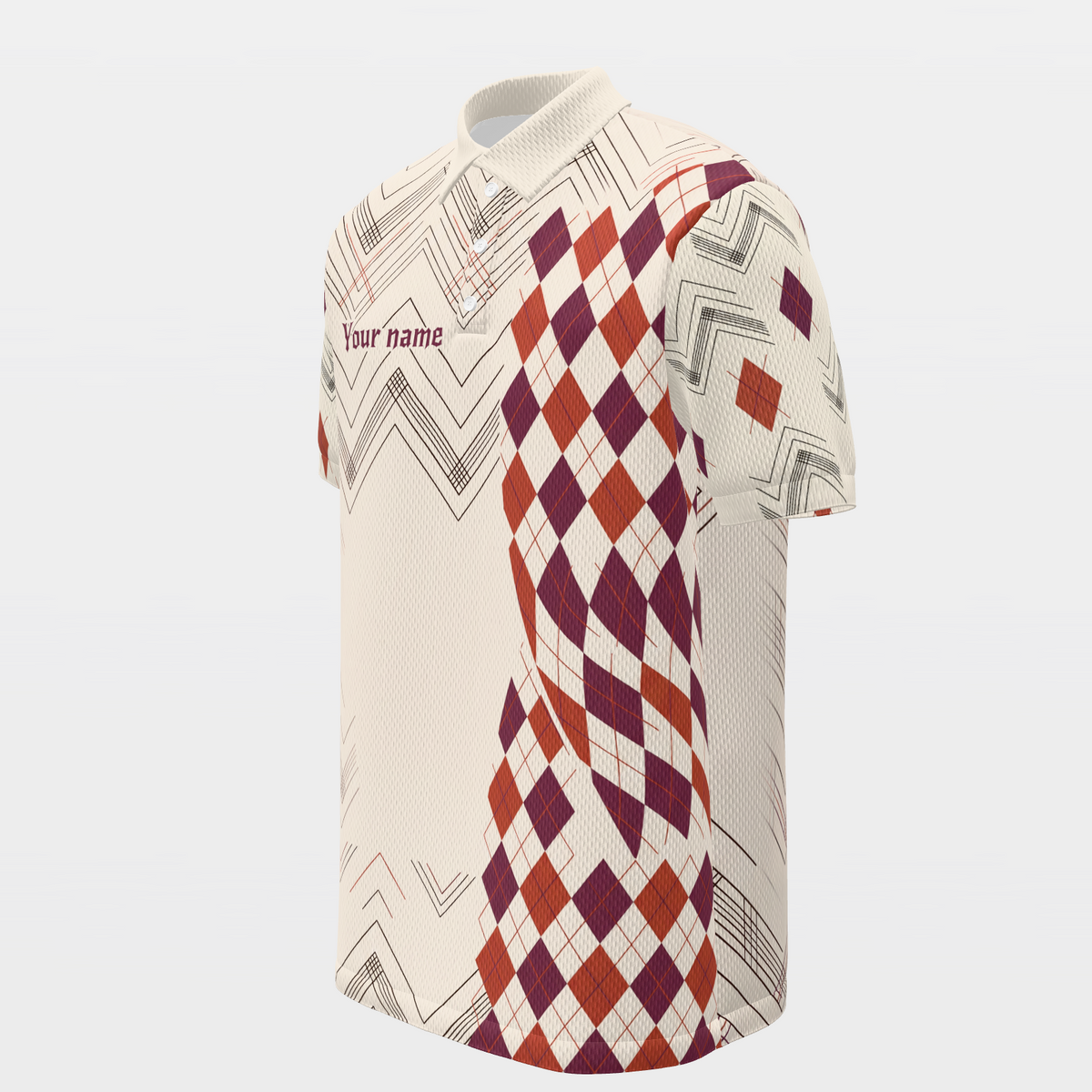 Reset the First Shot Golf Polo Shirt – Front Left product view