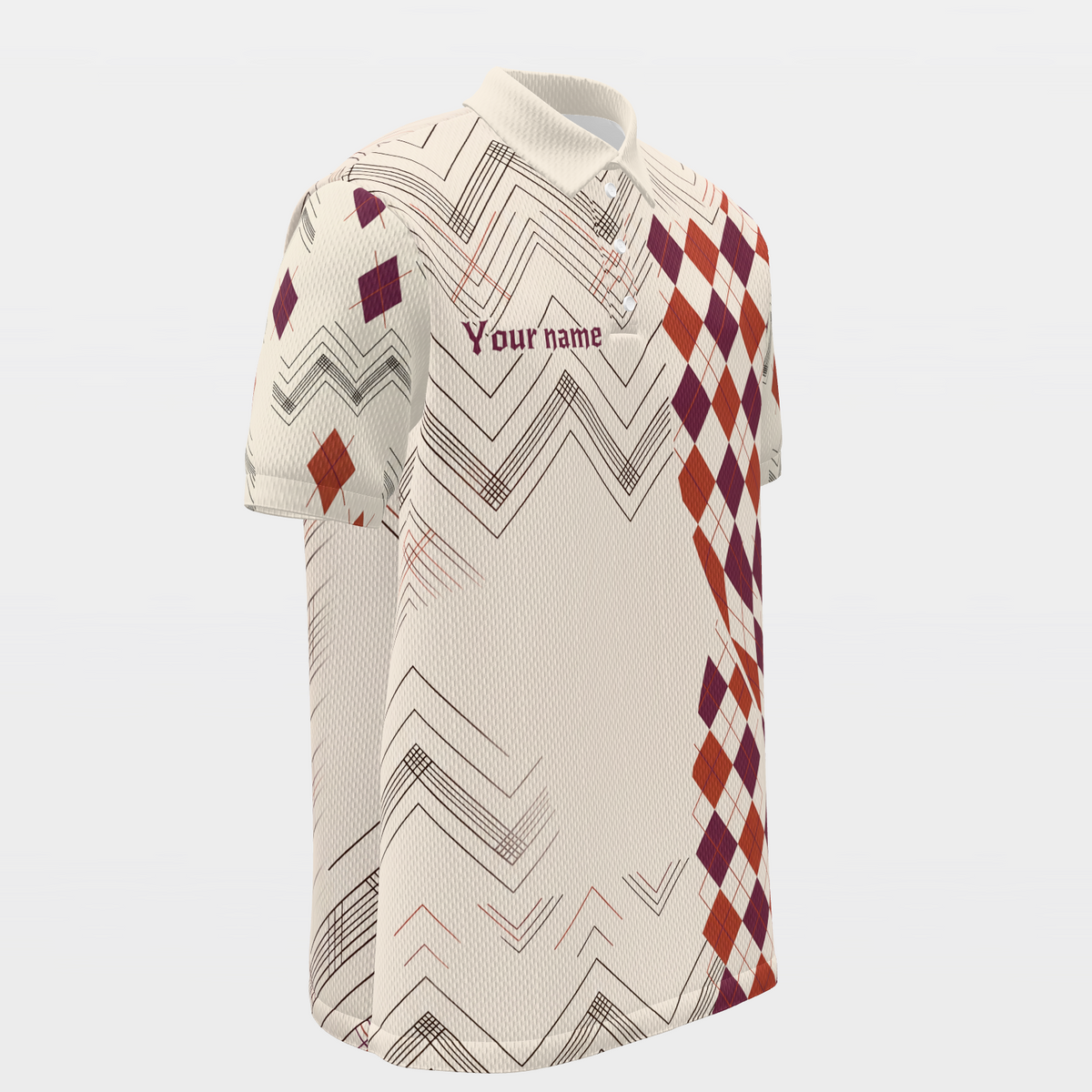 Reset the First Shot Golf Polo Shirt – Front Right product view