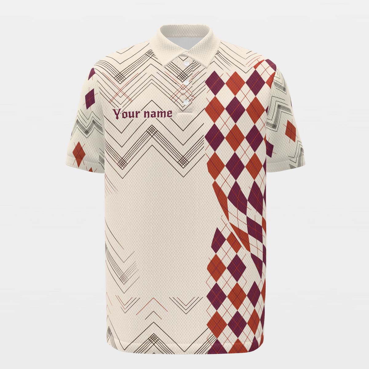 Reset the First Shot Golf Polo Shirt – Front product view