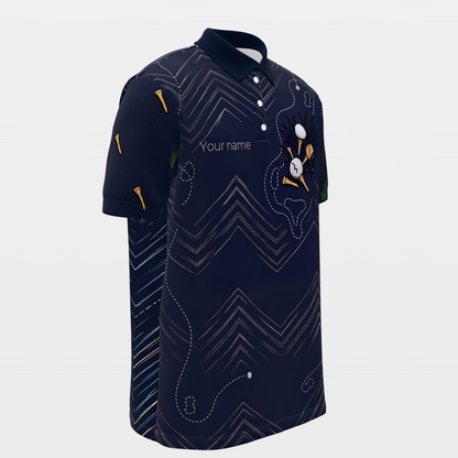 Bad-Round Reset Loop Golf Polo Shirt – Front Right product view