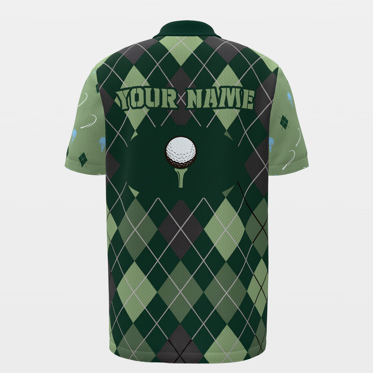 One Shot Changes Everything Golf Polo Shirt – Back product view