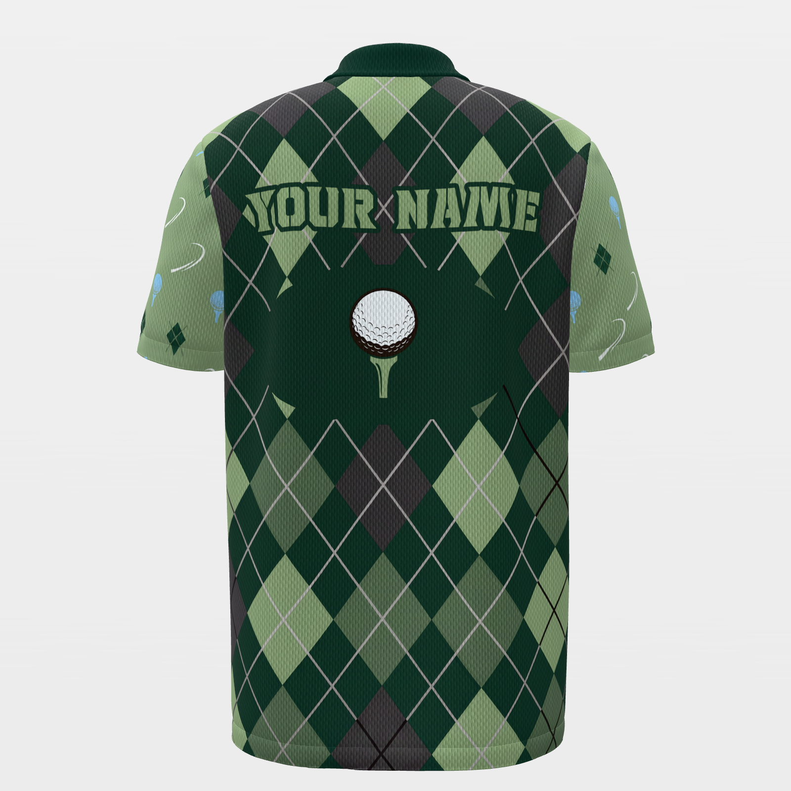 One Shot Changes Everything Golf Polo Shirt – Back product view