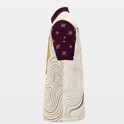 Score Above Social Below Golf Polo Shirt – Left product view