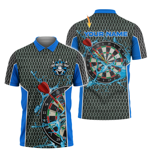One More Personalized Darts Button Polo — Design 02