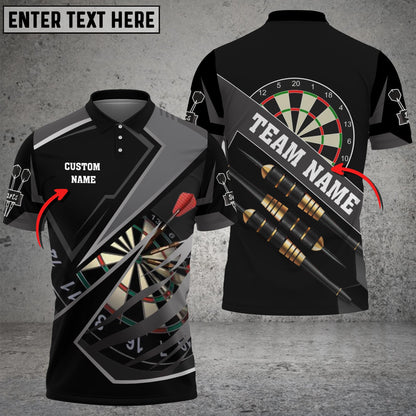 For Team Design Personalized Darts Button Polo