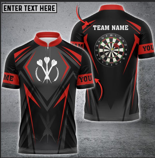 For Team Personalized Darts Button Polo