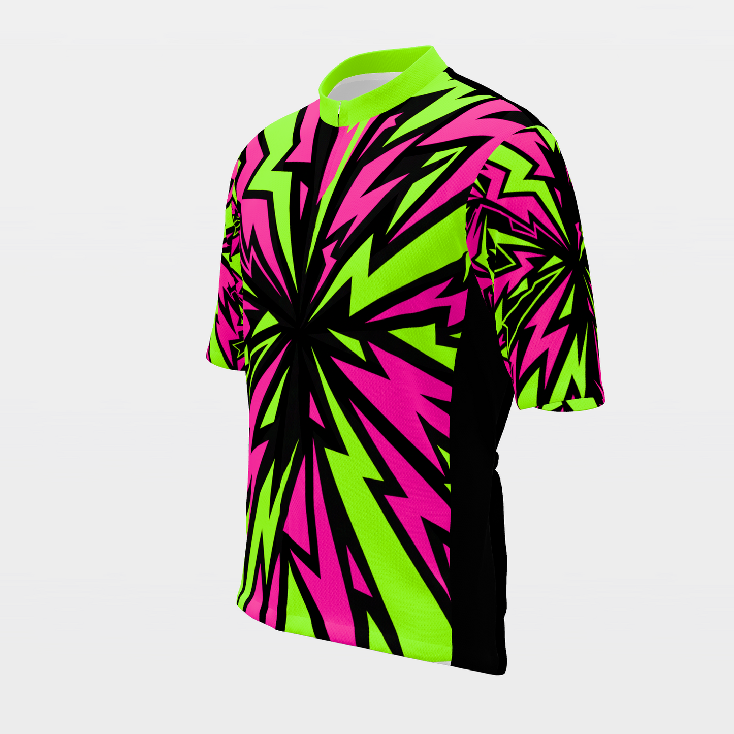 California 80s Fluoro Cycling Jersey – Front Left product view