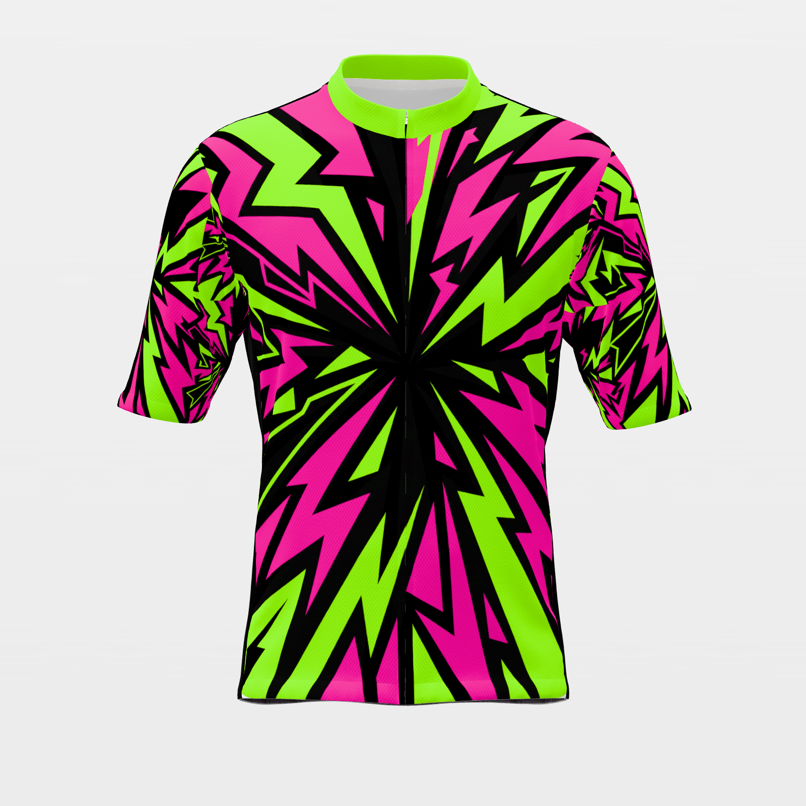 California 80s Fluoro Cycling Jersey – Front product view