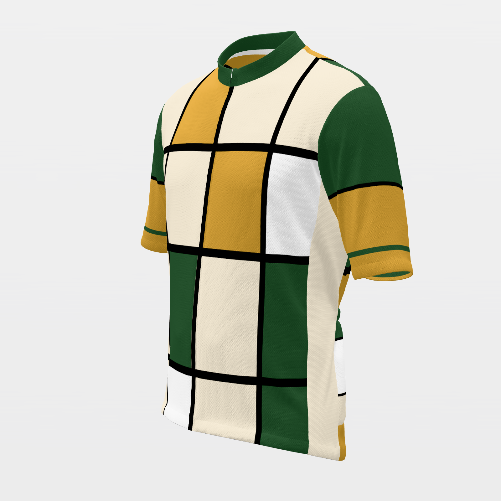 CALIFORNIA · 80s Mondrian color-block — retro state jersey – Front Left view