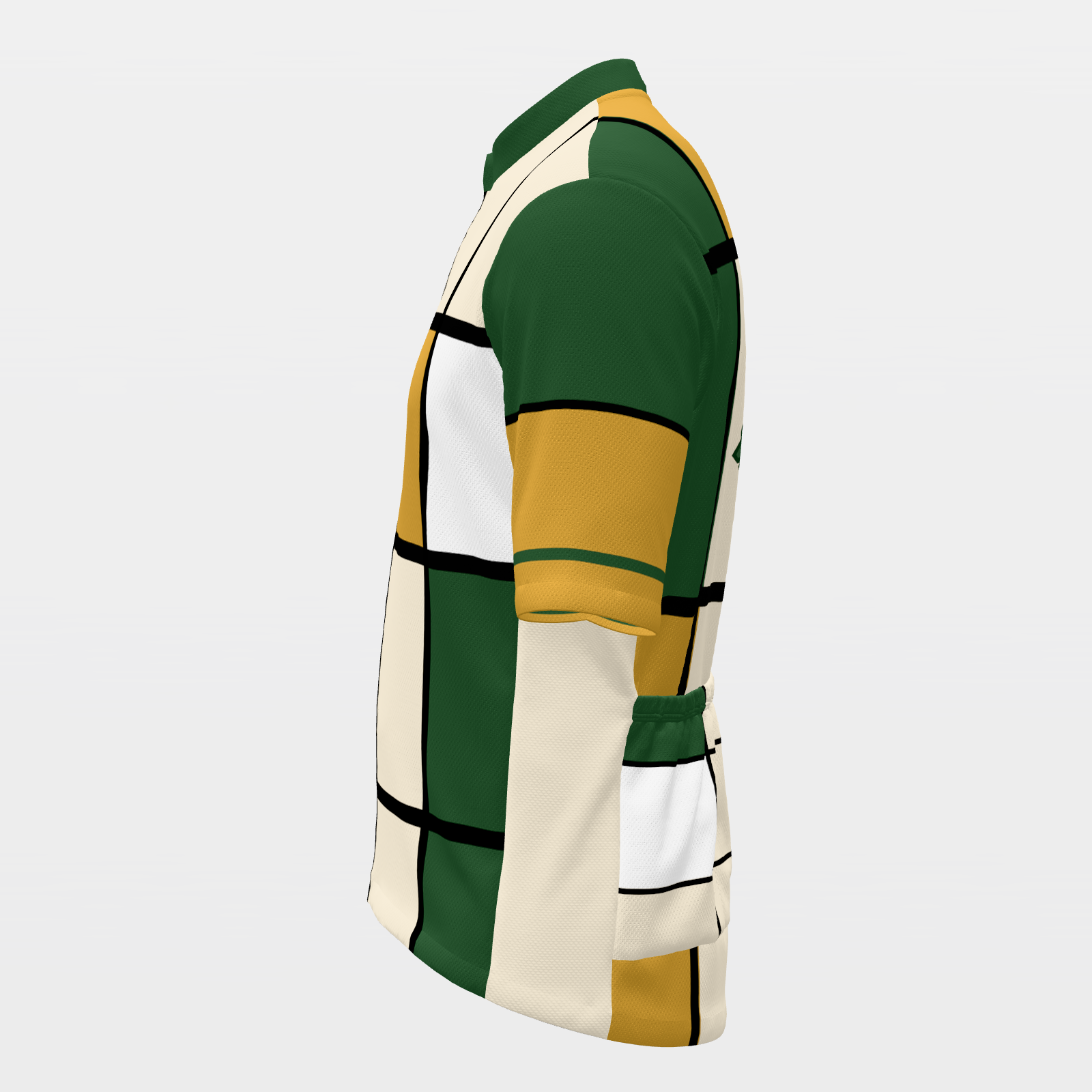CALIFORNIA · 80s Mondrian color-block — retro state jersey – Left view