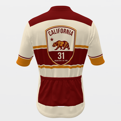 California Bear Republic Heritage Badge Cycling Jersey – Back view