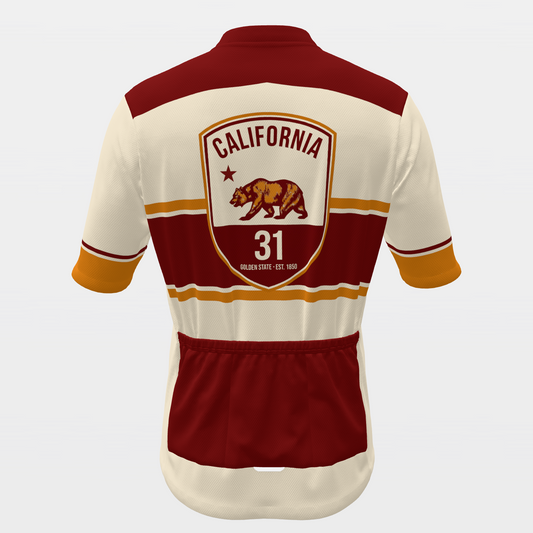 California Bear Republic Heritage Badge Cycling Jersey – Back view