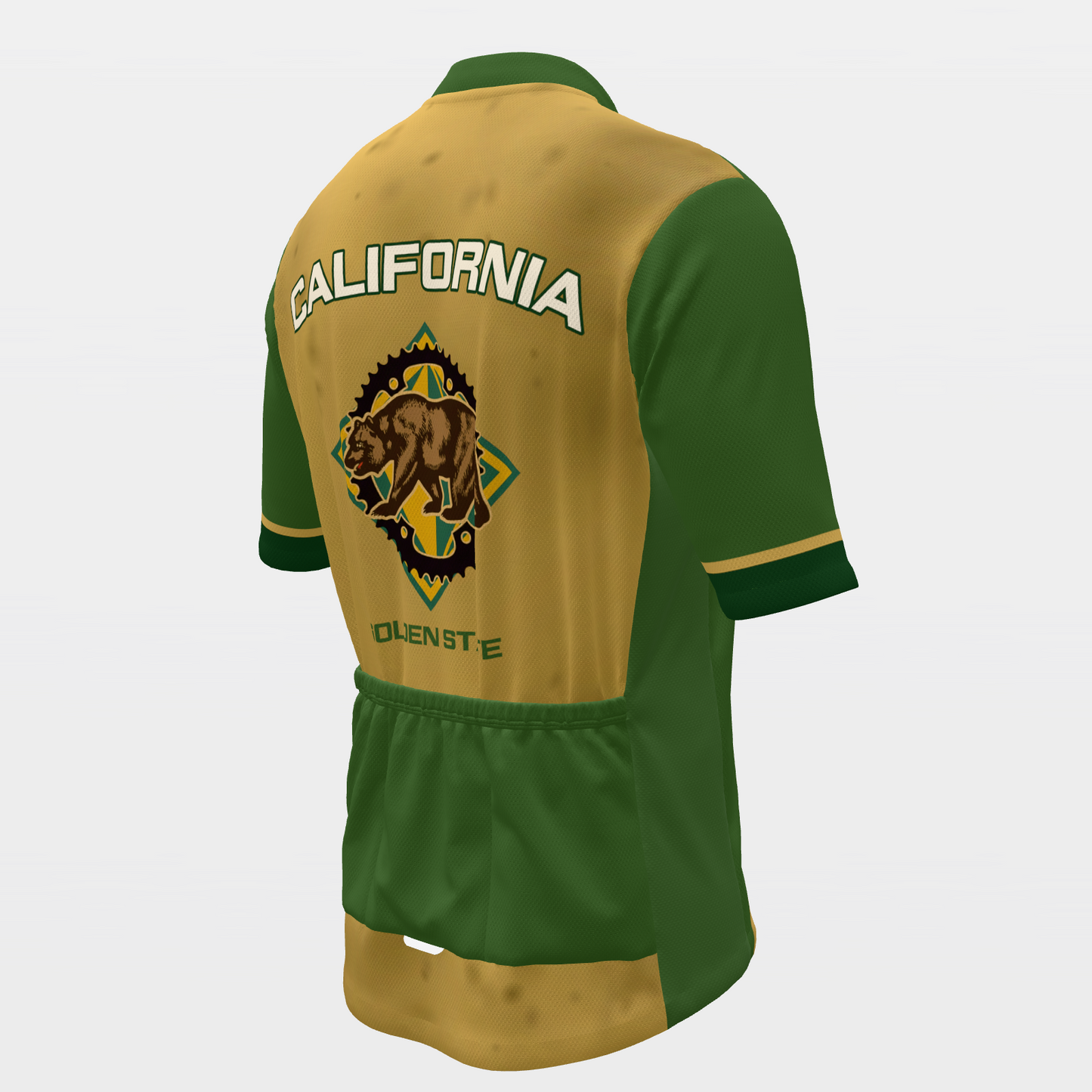 CALIFORNIA · Belgian kermesse — retro state jersey – Back Right view