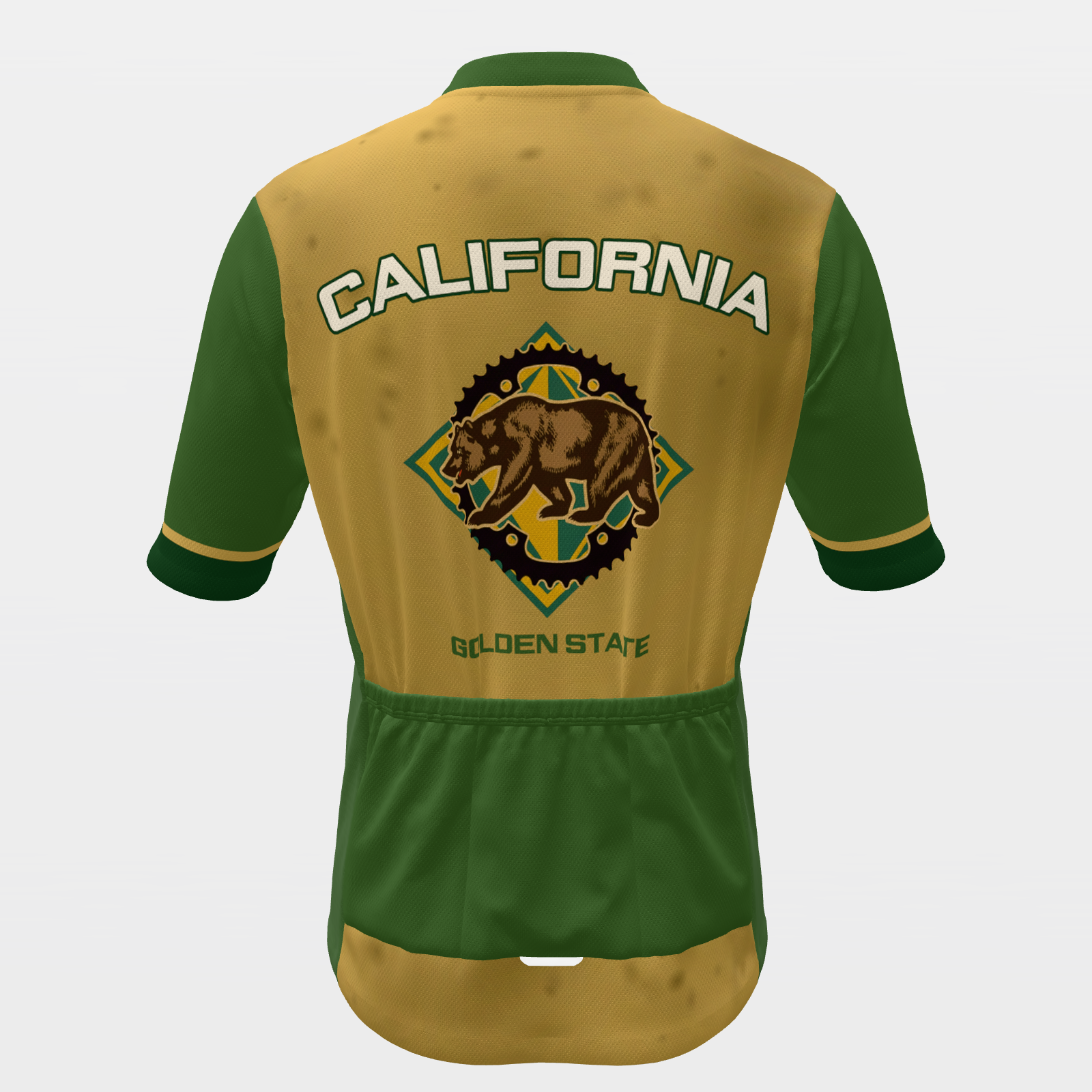 CALIFORNIA · Belgian kermesse — retro state jersey – Back view