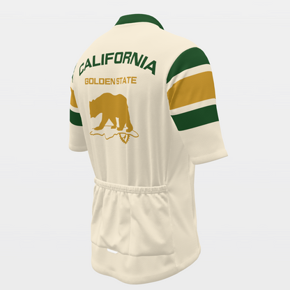 California Grizzly — 70s Brooklyn-chevron retro jersey – Back Right view