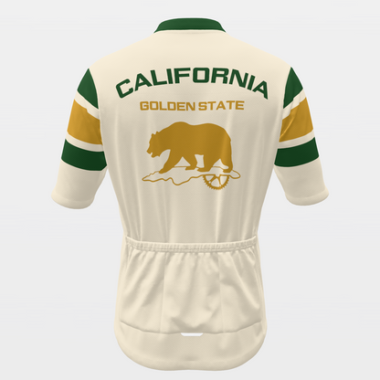 California Grizzly — 70s Brooklyn-chevron retro jersey – Back view