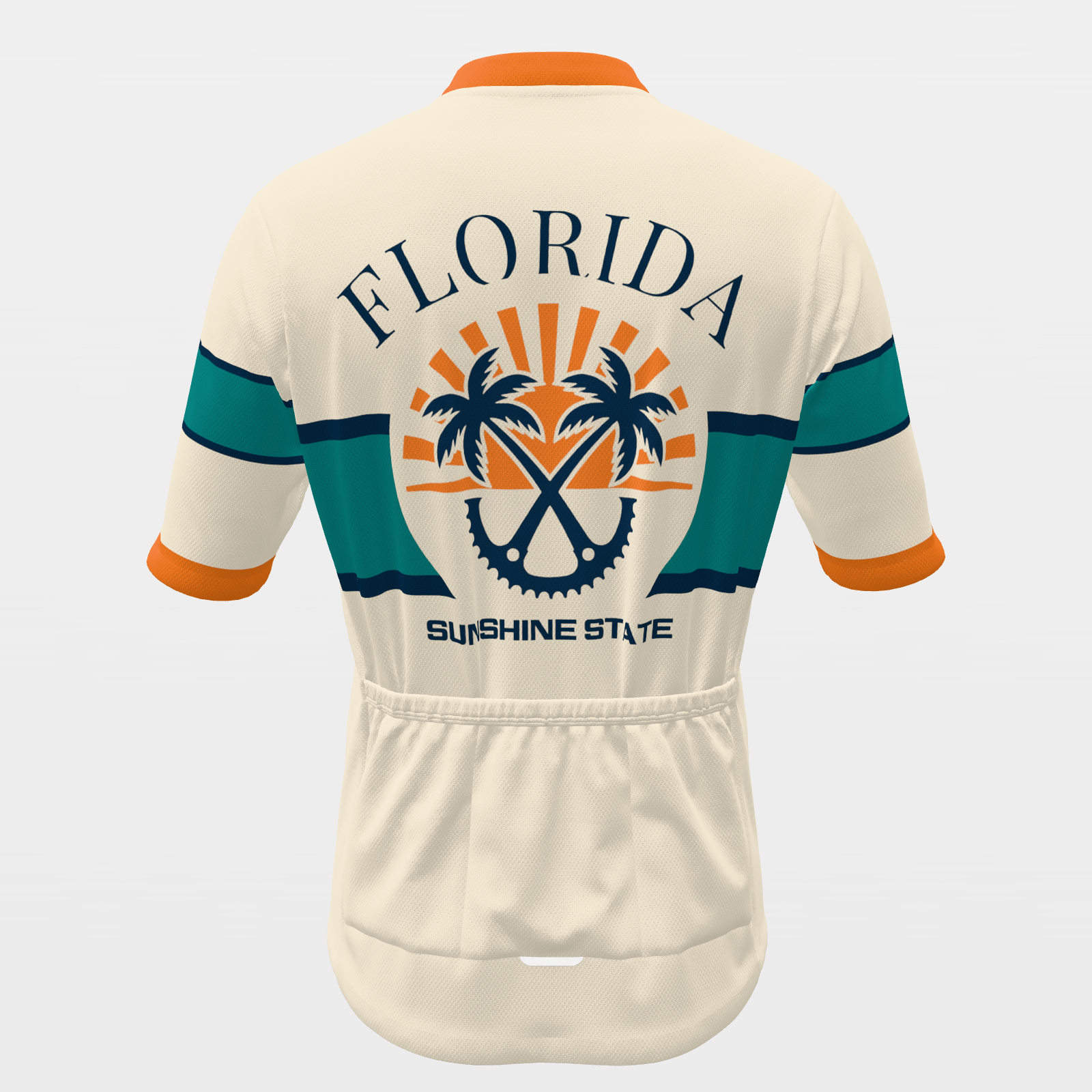 FLORIDA · 70s Italian-classic — retro state jersey – Back view
