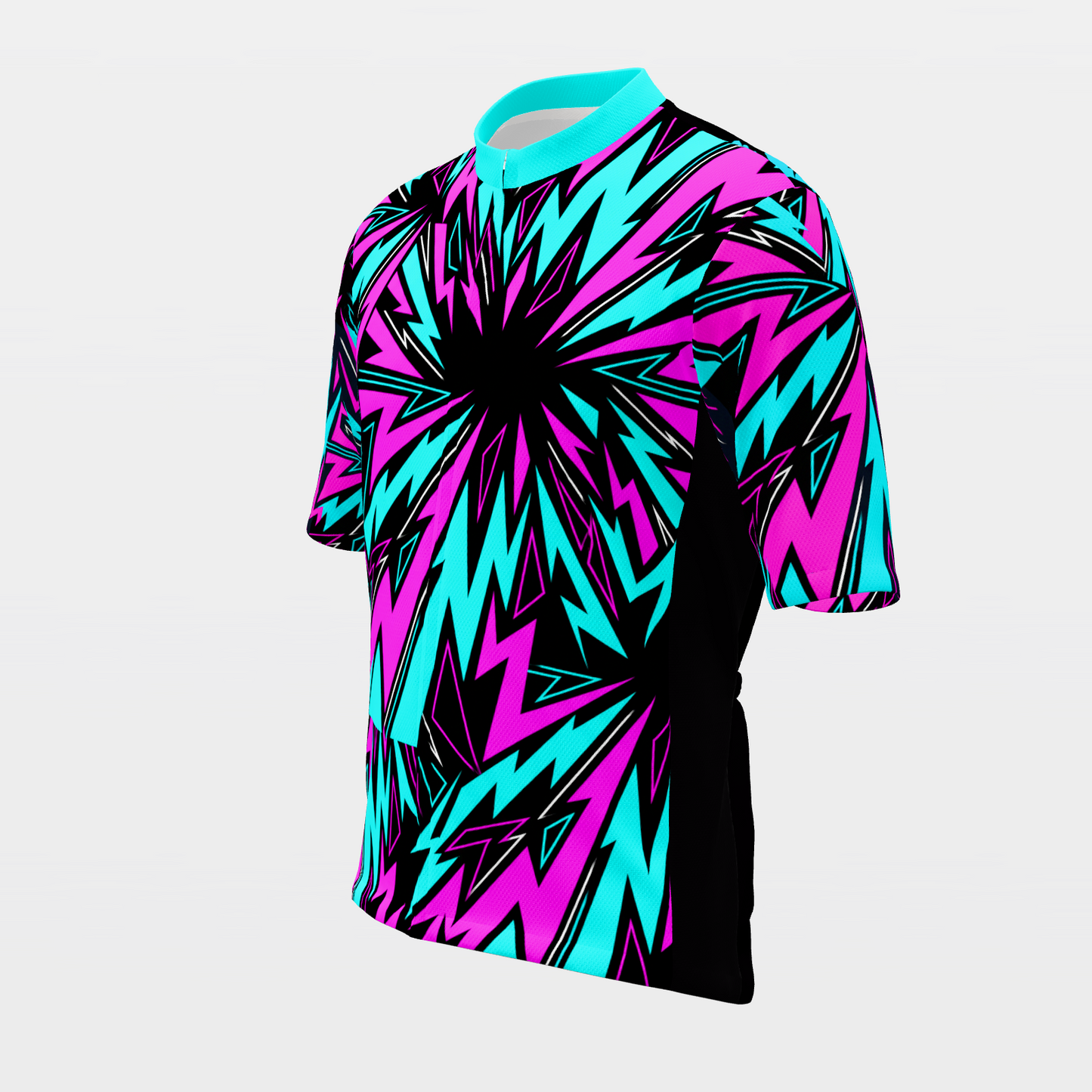 Florida 80s Fluoro Cycling Jersey – Front Left product view