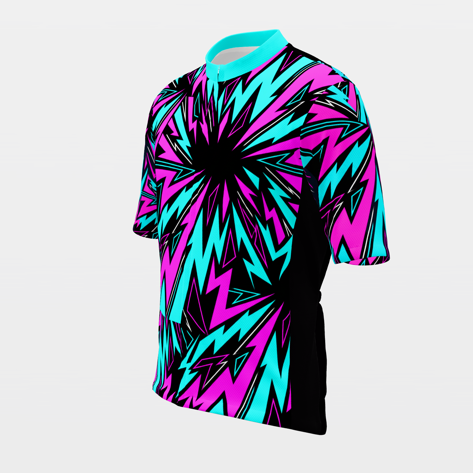 Florida 80s Fluoro Cycling Jersey – Front Left product view