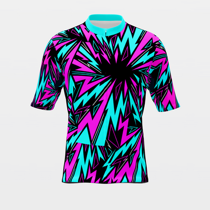 Florida 80s Fluoro Cycling Jersey – Front product view