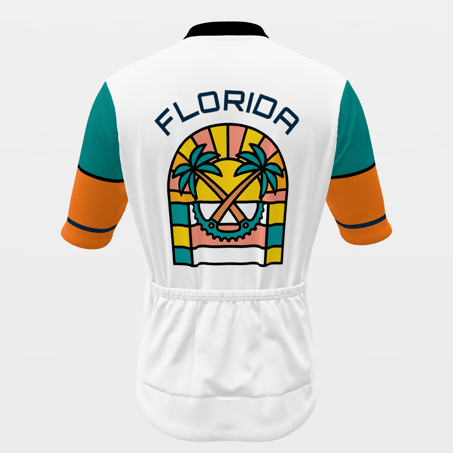 FLORIDA · 80s Mondrian color-block — retro state jersey – Back view