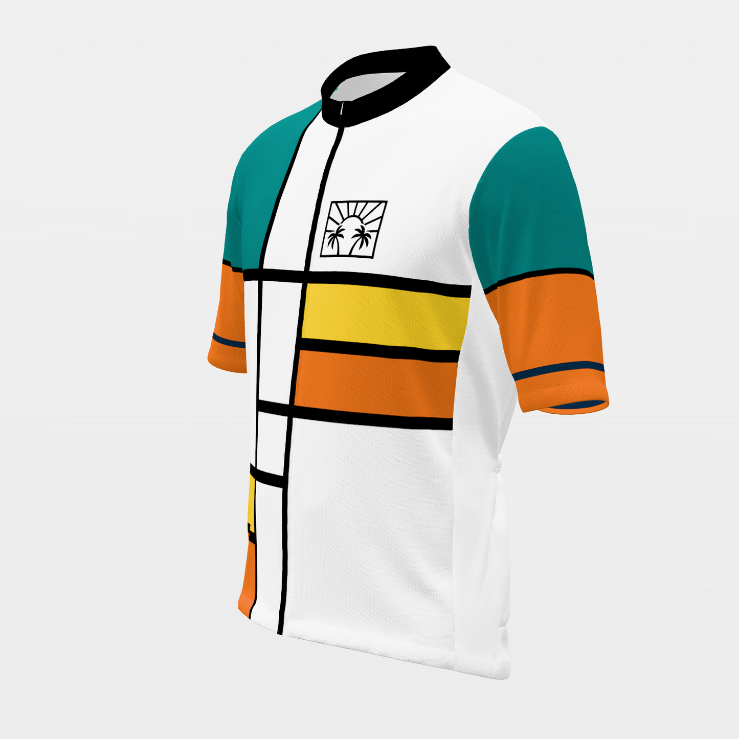 FLORIDA · 80s Mondrian color-block — retro state jersey – Front Left view