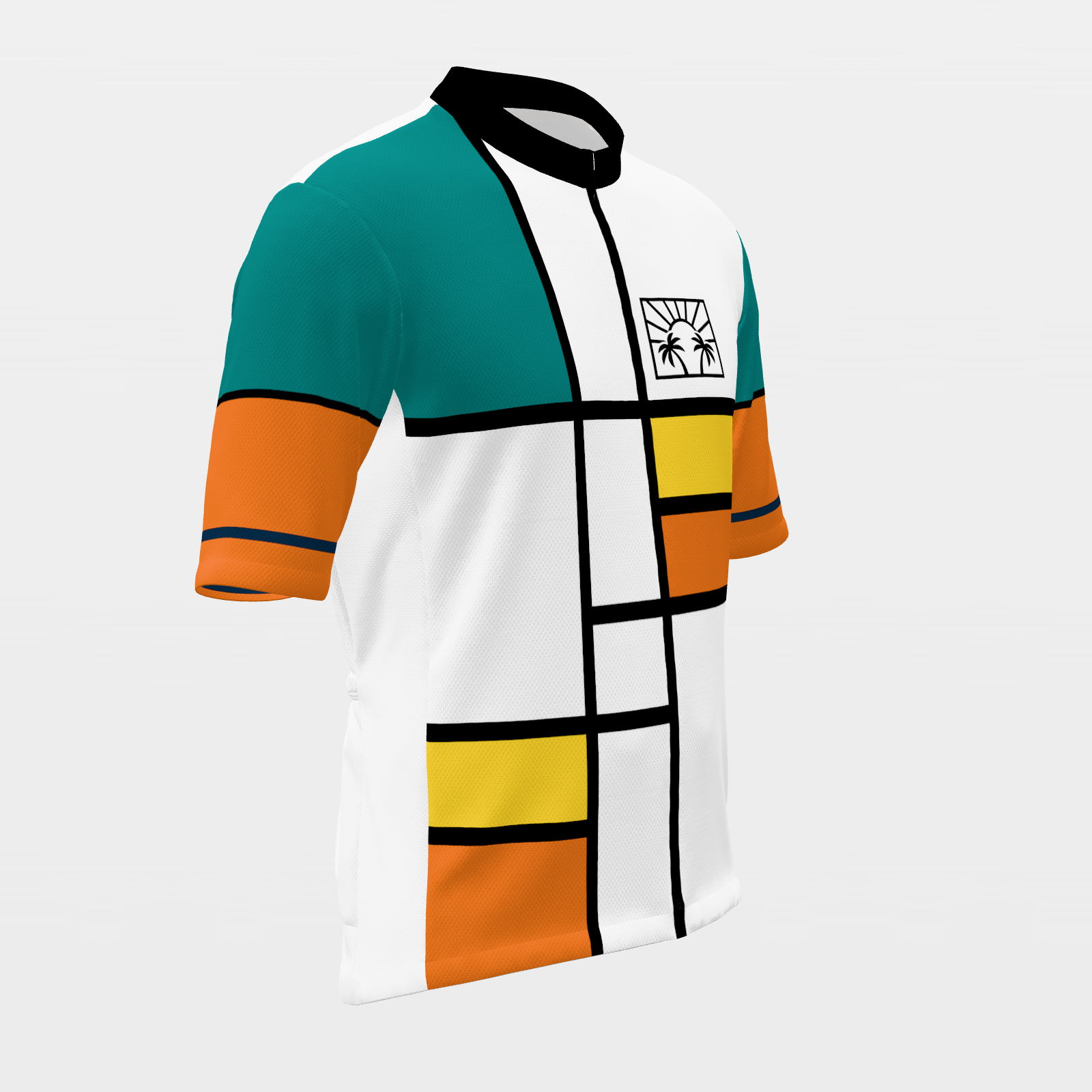 FLORIDA · 80s Mondrian color-block — retro state jersey – Front Right view