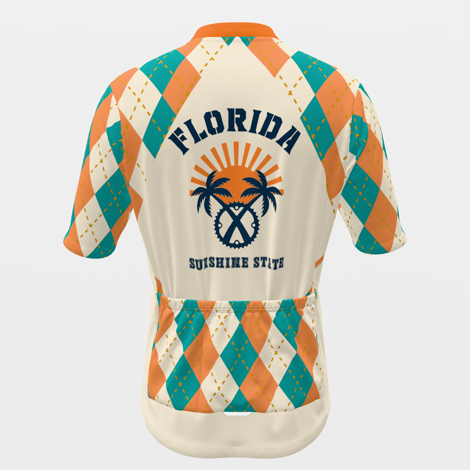 FLORIDA · 80s argyle — retro state jersey – Back view