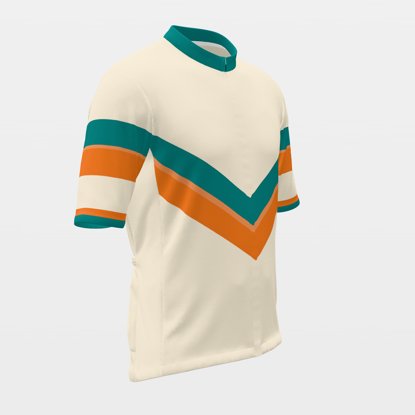 Florida Sunshine — 70s Brooklyn-chevron retro jersey – Front Right view