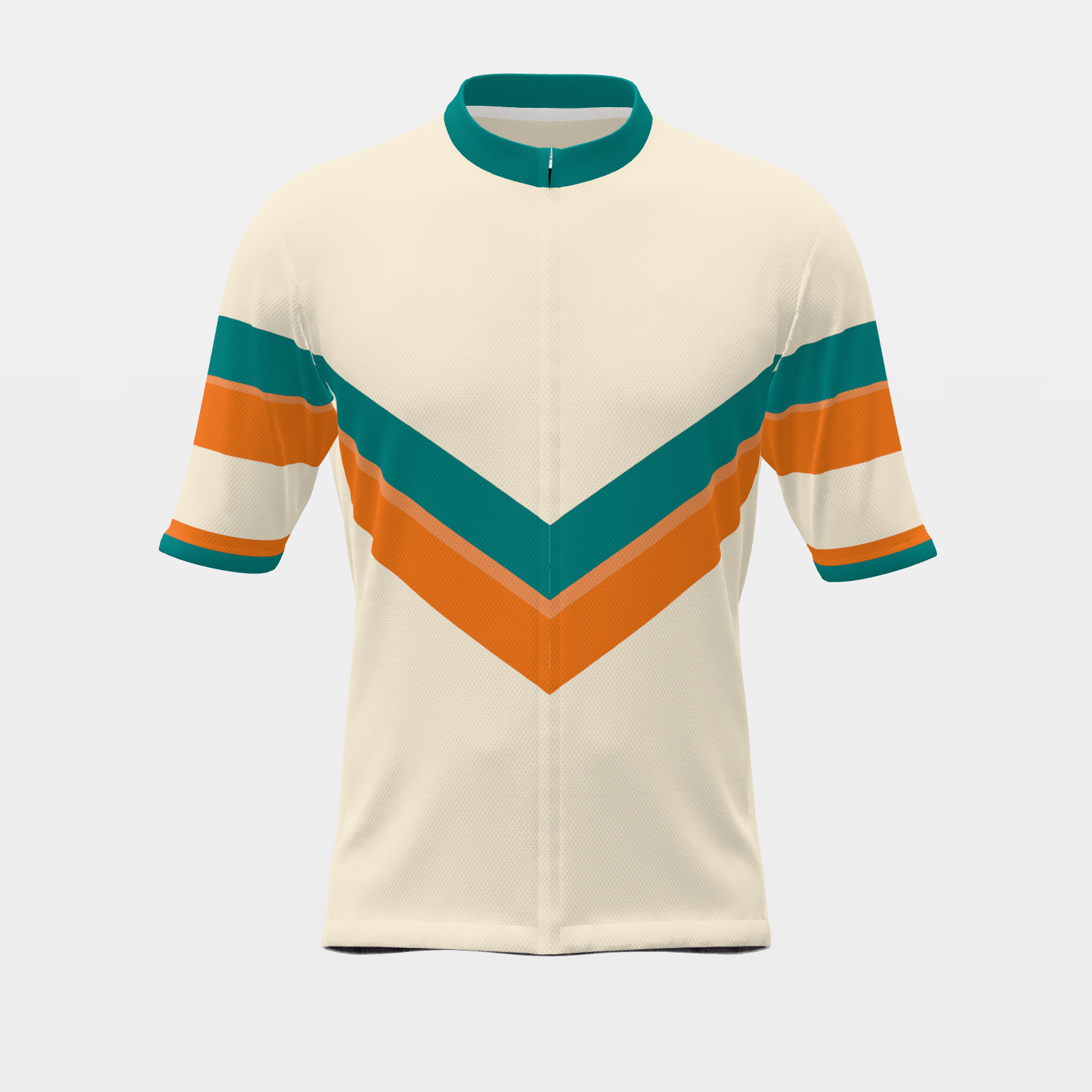 Florida Sunshine — 70s Brooklyn-chevron retro jersey – Front view