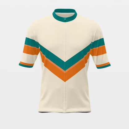 Florida Sunshine — 70s Brooklyn-chevron retro jersey – Front view