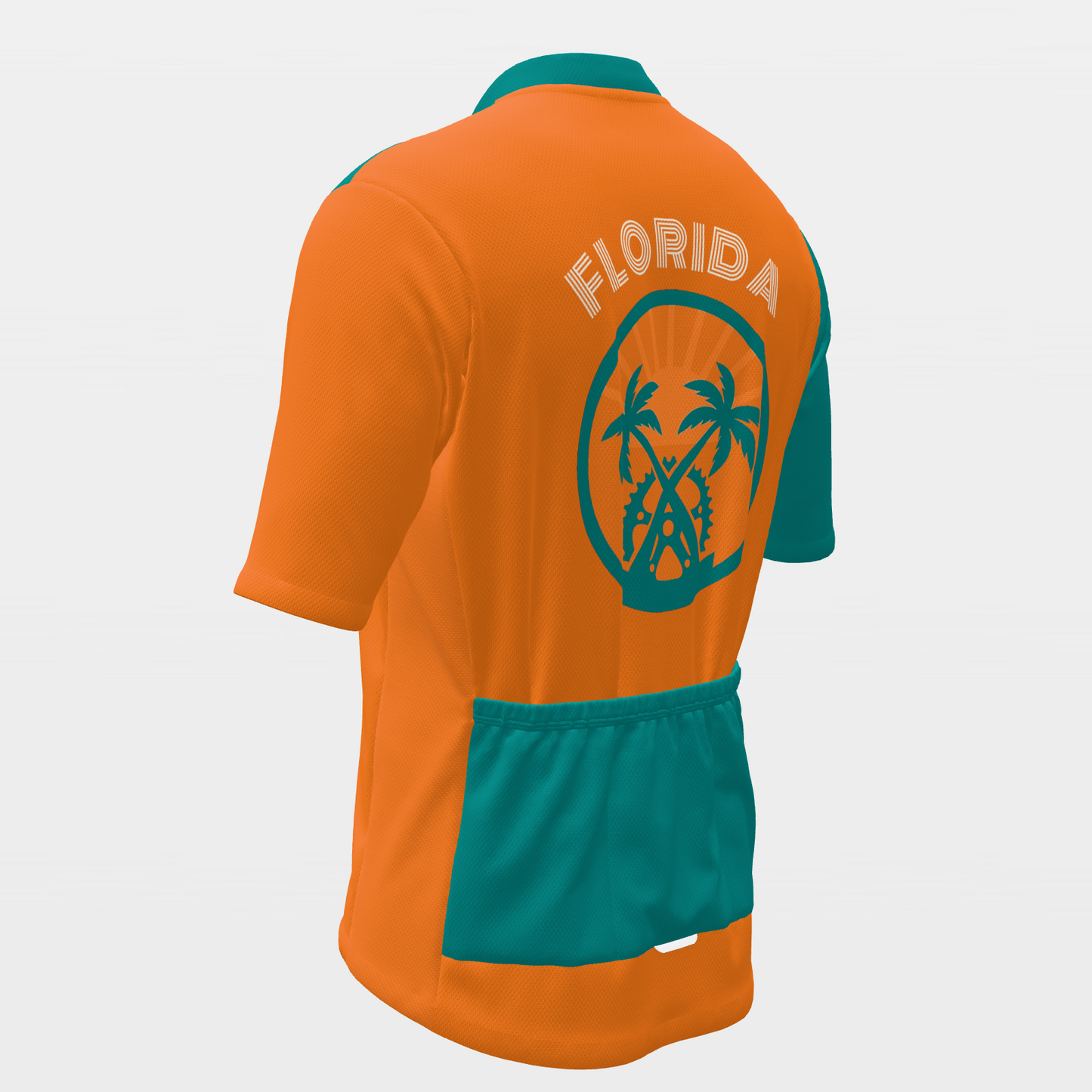 FLORIDA · Japanese keirin block — retro state jersey – Back Left view