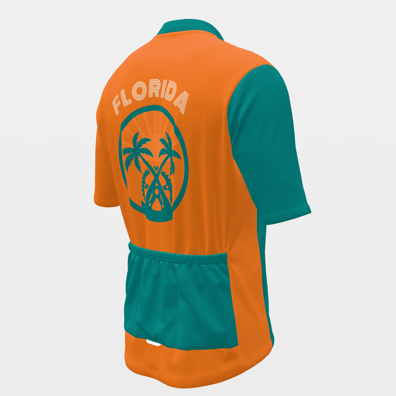 FLORIDA · Japanese keirin block — retro state jersey – Back Right view