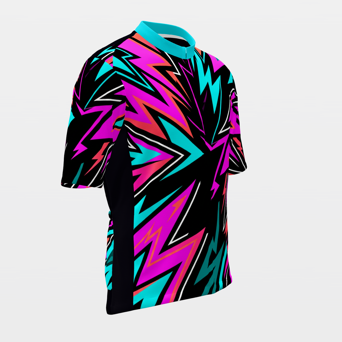 Florida Neon 80s Cycling Jersey – Front Right product view