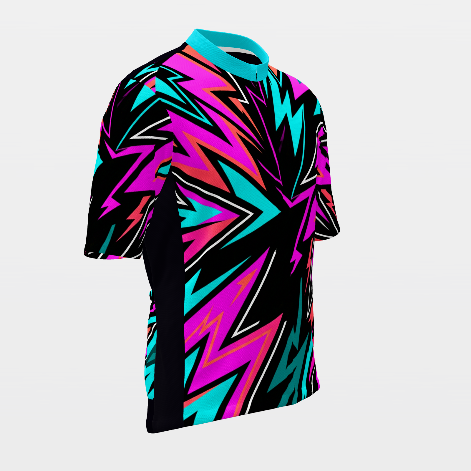 Florida Neon 80s Cycling Jersey – Front Right product view