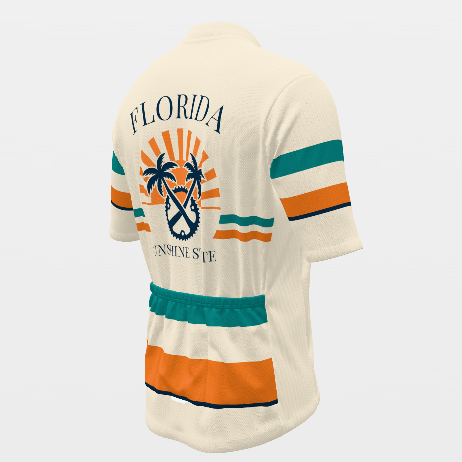 FLORIDA · 70s–80s stacked-band — retro state jersey – Back Right view