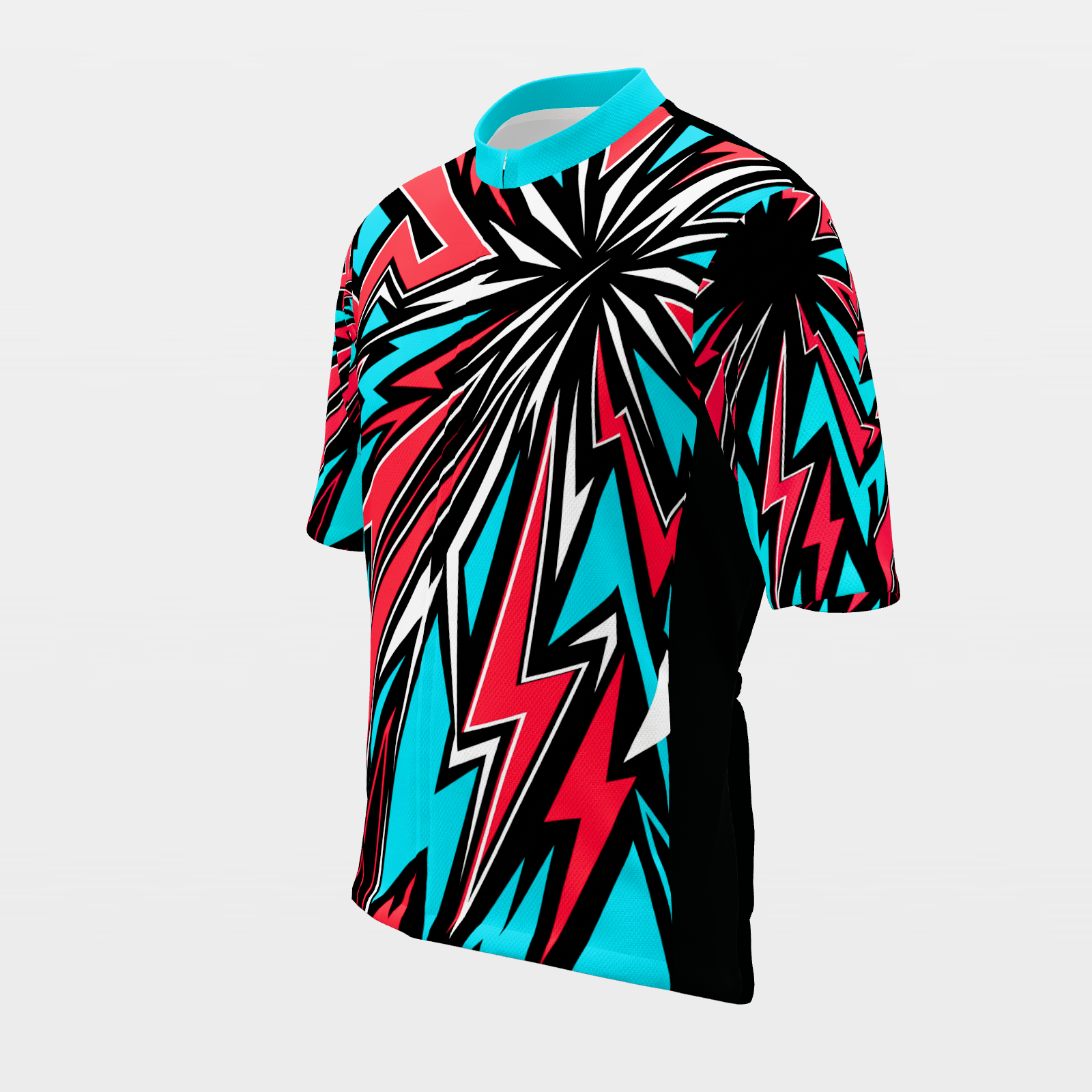 Texas 80s Fluoro Cycling Jersey – Front Left product view