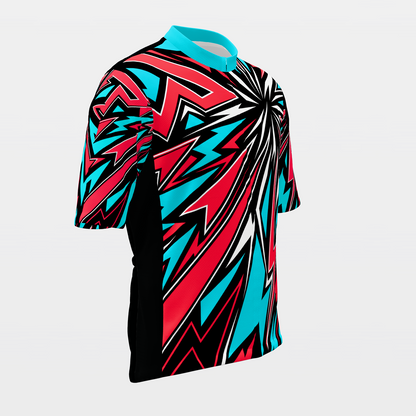 Texas 80s Fluoro Cycling Jersey – Front Right product view