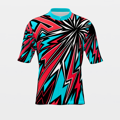 Texas 80s Fluoro Cycling Jersey – Front product view