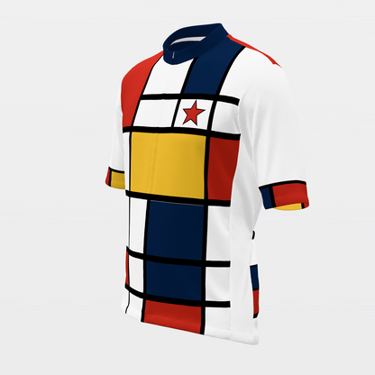 TEXAS · 80s Mondrian color-block — retro state jersey – Front Left view