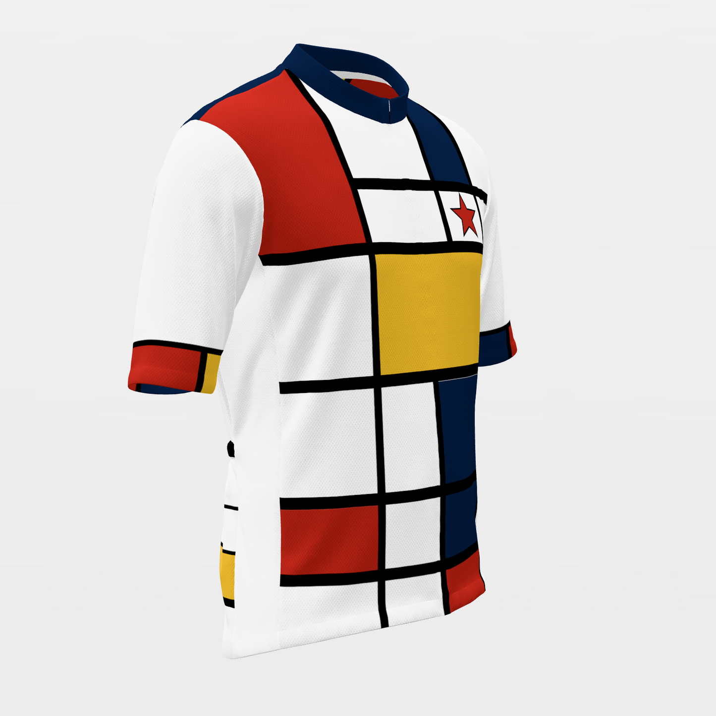 TEXAS · 80s Mondrian color-block — retro state jersey – Front Right view
