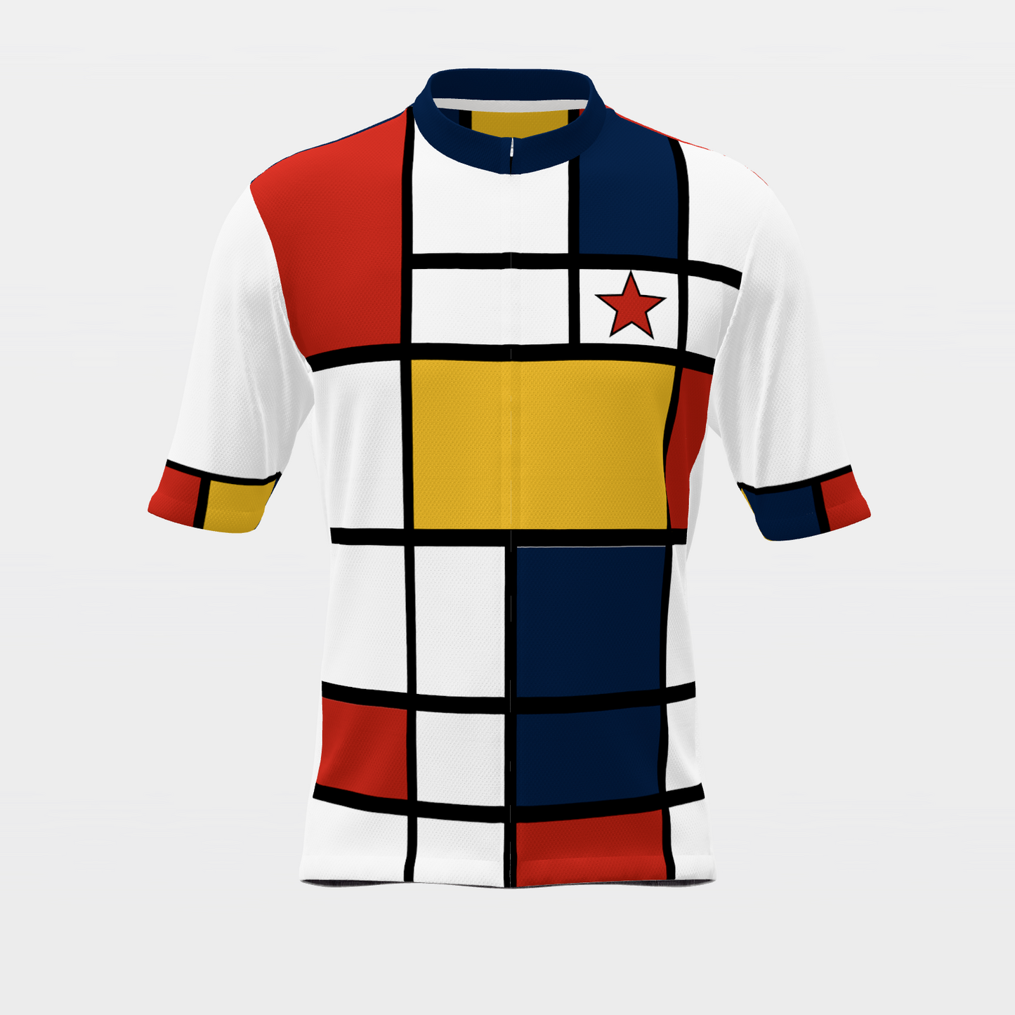 TEXAS · 80s Mondrian color-block — retro state jersey – Front view