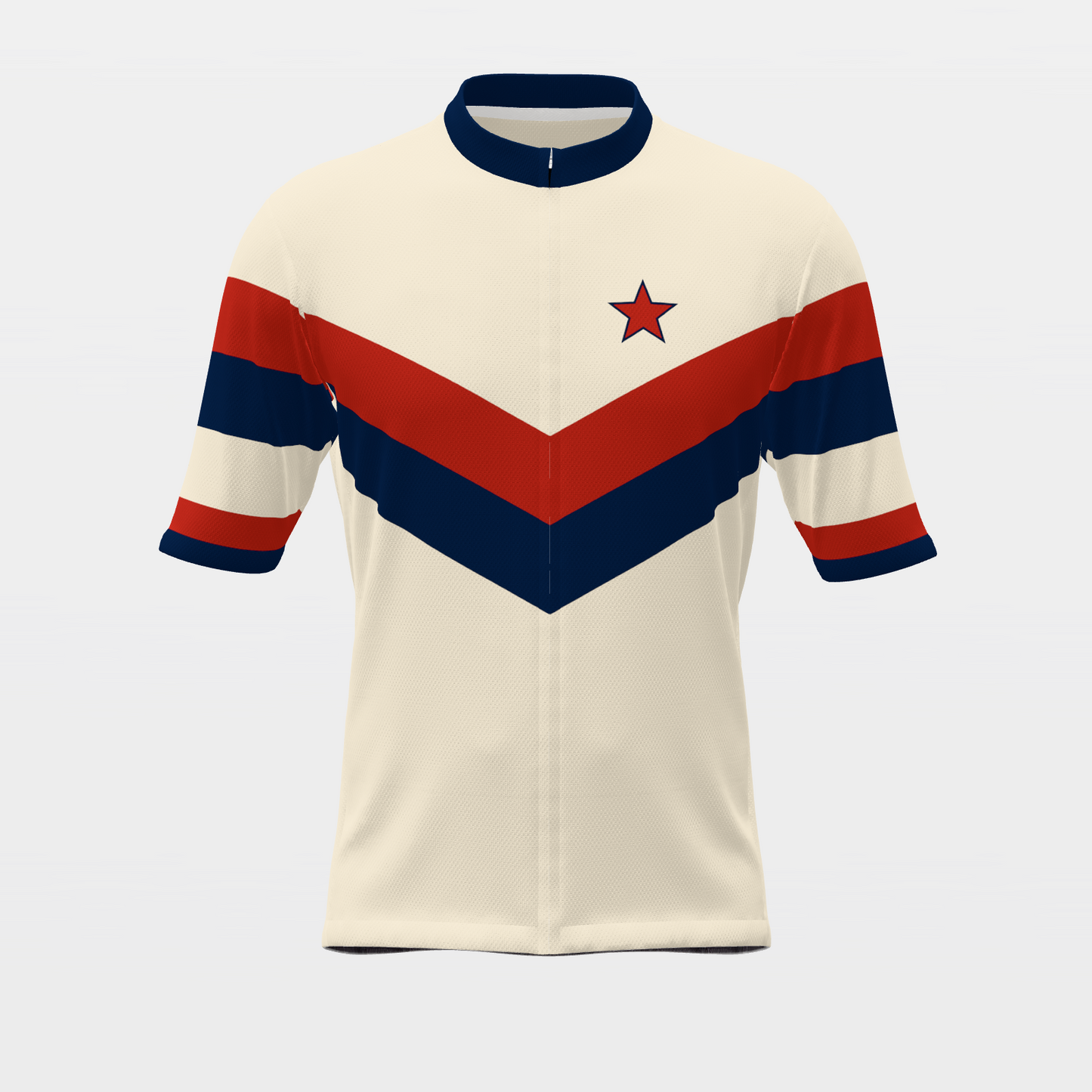 Texas Lone Star — 70s Brooklyn-chevron retro jersey – Front view