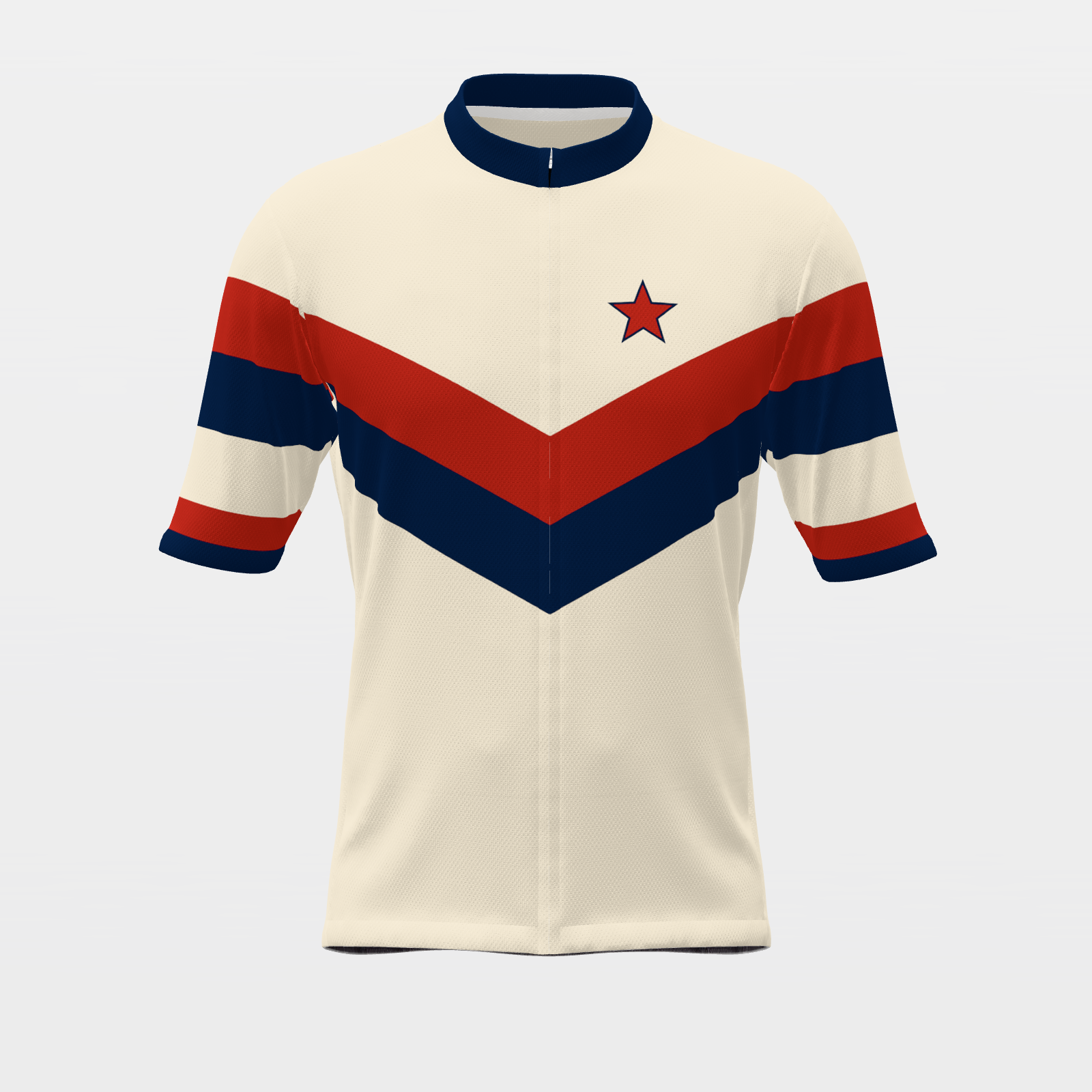 Texas Lone Star — 70s Brooklyn-chevron retro jersey – Front view