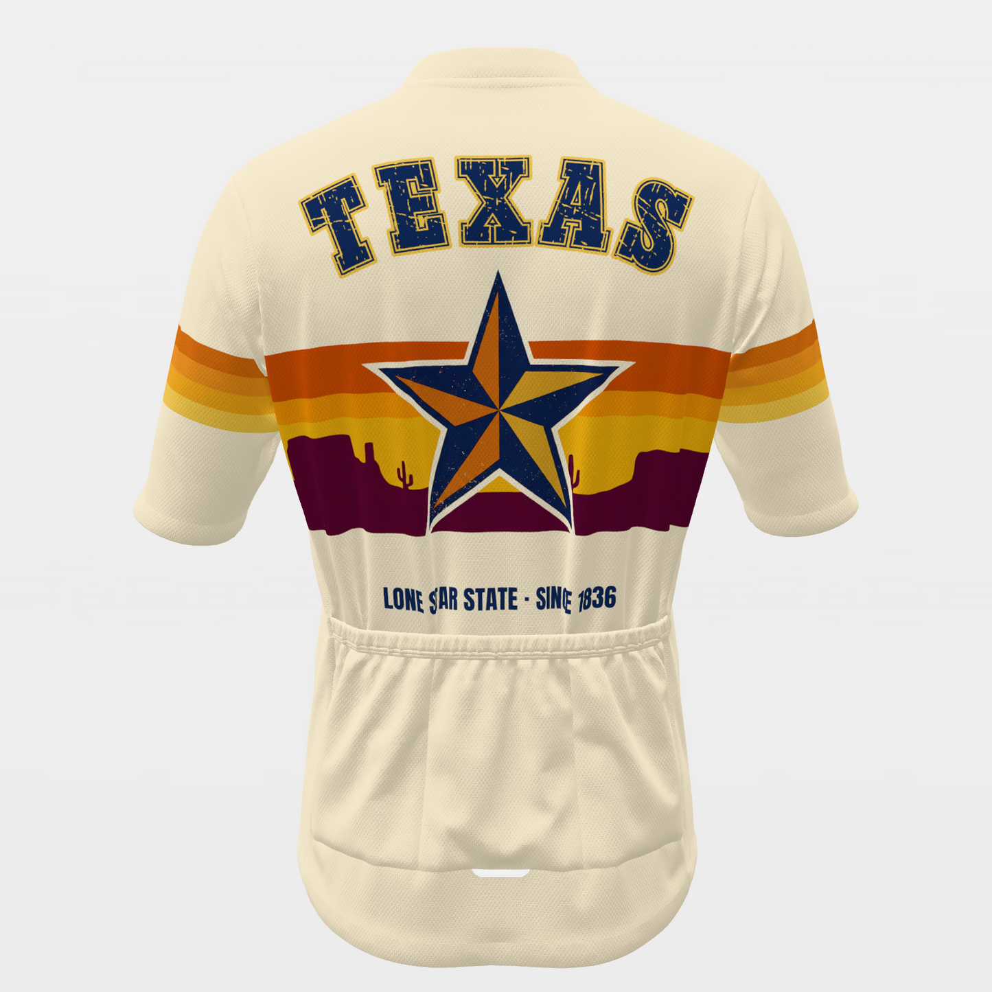 West-Texas Desert Sunset Cycling Jersey – Back view