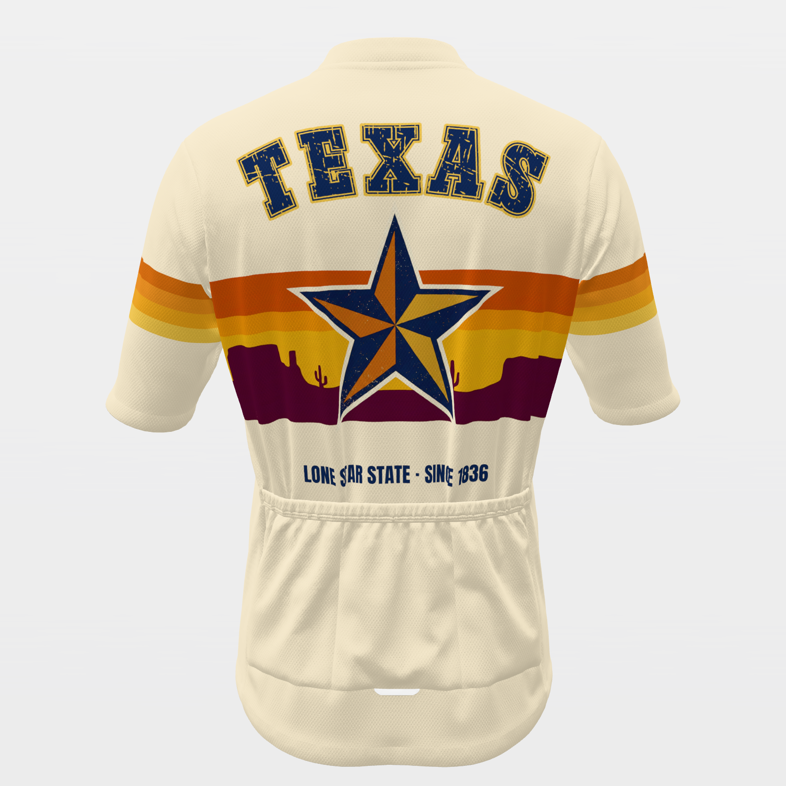 West-Texas Desert Sunset Cycling Jersey – Back view